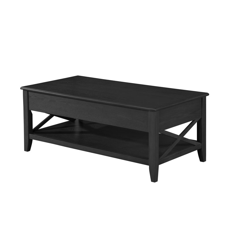 Canora Grey Atherton Farmhouse Faux Wood Lift Top Coffee Table with Storage & Reviews Wayfair